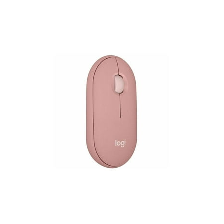 Logitech - Pebble Mouse 2 M350s Slim Lightweight Wireless Silent Ambidextrous Mouse with Customizable Buttons - Rose