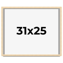 31x25 Shadow Box Frame Brown | 0.875 Inches Deep Real Wood Contemporary Shadowbox Display Frame |