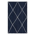 thumbnail image 2 of Unique Loom Braided Jute Collection Area Rug - Trellis (3' 3" x 5' 1" Rectangle Navy Blue/Ivory), 2 of 6