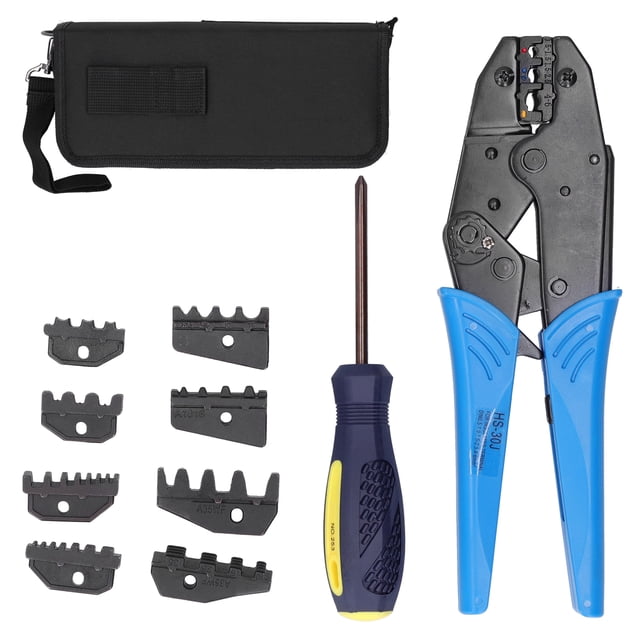 Cergrey Hand Crimping Tools,Crimper Portable Multi-Jaw Oxford Package Wire Terminal Hand Crimping Tool Set HS-30J,Wire Crimping Tool