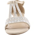thumbnail image 3 of Bellini Womens Laaris Peep Toe Ankle Strap T-Strap Sandals Beige 13 Wide (C,D,W), 3 of 3