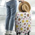 thumbnail image 2 of Colorful Softball and Fashion Icons Pattern Luggage Cover Fashion Suitcase Cover Baggage Covers Fit 25-28 Inch Luggage (Go Travel), 2 of 5