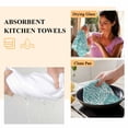 thumbnail image 6 of Teal Coral Coastal Kitchen Towel Dish Cloths Set of 2, Microfiber Soft Kitchen Hand Towels, Ocean Nautical Seaside Beach Absorbent Quick Drying Dishcloths 18 x 28 Inches, 6 of 8