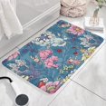 thumbnail image 3 of Pioneer Flower Floral Print Flannel Non Slip Door Rugs,Washable Door Mats Indoor,Decorative Door Mats,Dirt-Resistant and Absorbent Doormat for Entrance,Bedroom,Kitchen,Bathroom,23.5"x16", 3 of 5