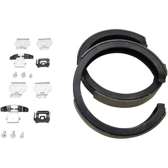 Rear Parking Brake Shoe Set - Compatible with 2002 - 2010 Cadillac Escalade EXT 2003 2004 2005 2006 2007 2008 2009
