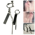 thumbnail image 2 of Fogun Sophisticated Tassels Ear Cuff Jewelry Long Dangle Ear Clip Not Piercing Earring for Enhancing Any Outfits, 2 of 2