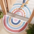 thumbnail image 3 of Door Carpet Water Absorbent Dirty Resistance Helpful Semicircle Rainbow Home Entry Door Mat Dustproof Foot Mat, 3 of 5
