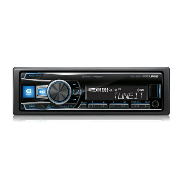 Alpine UTE-62BT 1 DIN Advanced Bluetooth Mech Less Car Audio Digital  Receiver - Walmart.com  Walmart