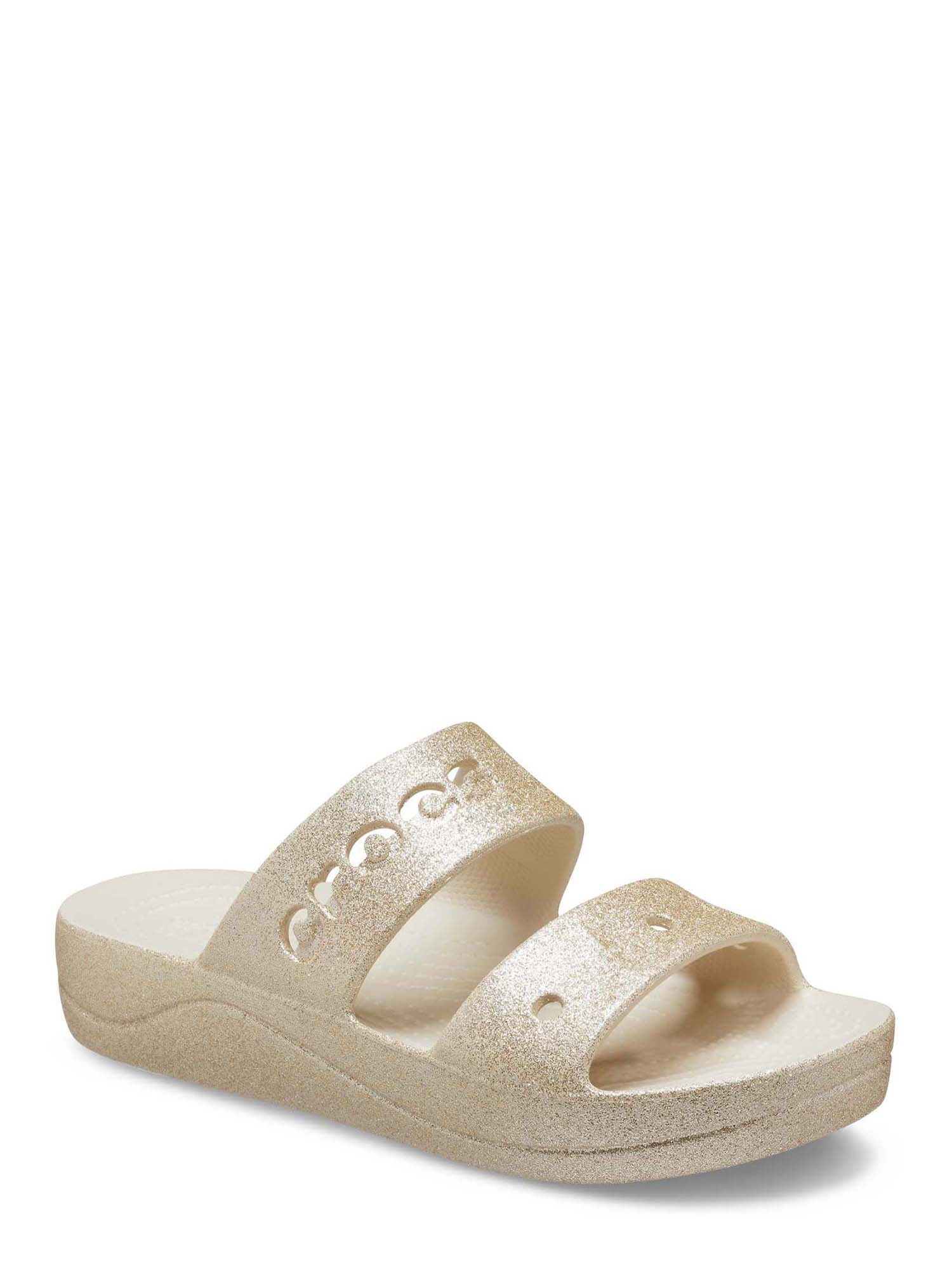 Crocs Women's Baya Platform Glitter Flip Sandal - Walmart.com
