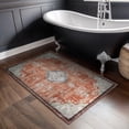 thumbnail image 4 of Beverly Rug Machine Washable Easy Cleaning Indoor Non-Slip Rugs Orange / Cream 2'x3', 4 of 9