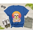 thumbnail image 2 of Cute Sloth Mascot Eating Japanese Ramen Noodle Retro Sunset T-Shirt Sloth Lover Gift T Shirt for Men Women Kids Boys Girls Graphic Tshirt, 2 of 8