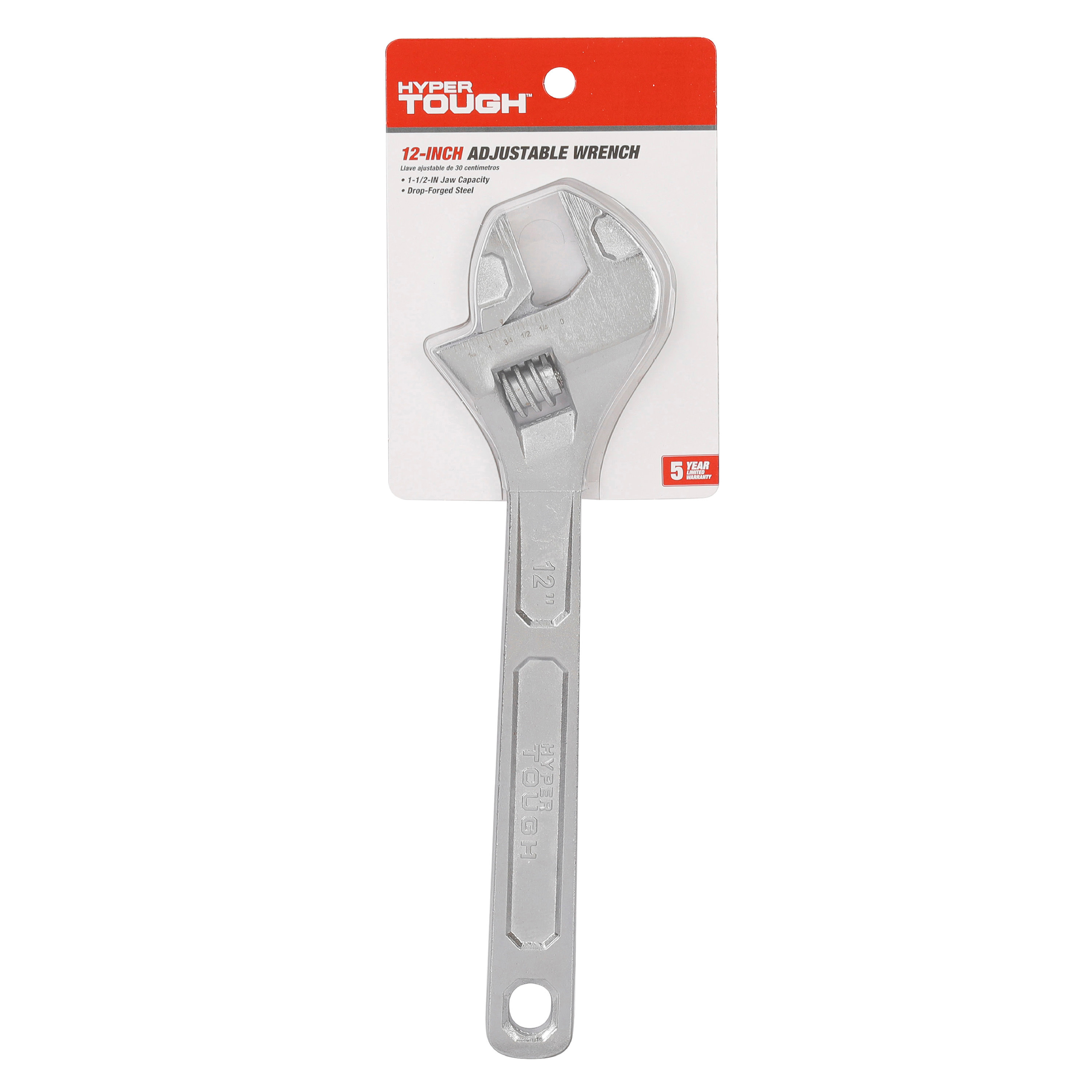 Llave ajustable Hyper Tough de 12 pulgadas, capacidad de mandíbula de 1-3/4 pulgadas 8