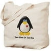 Cafepress Personalized Customizable Penguin Tote Bag