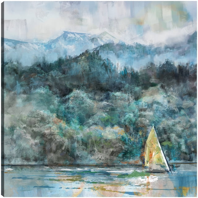Cuadro Decorativo | Fine Art Tj | Vela De Montaña Por Studio Arts - 104 x 104 cm Fine Art Tj Impresión en canvas, estrechado.