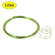 Unique Bargains Aluminum Wire 32.5 Ft 1mm Dia. Flexible Metal Wire Light Green for DIY Arts Craft 2 Pcs