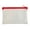 Red, variant on Gnwei Clear Pouch with Zipper for Exams, Clear, Soft and Waterproof Zipper Bags, Office Bags, Cosmetic Bags, Currency Bags, Stationery Bags, Multi-Purpose Bags, 5.7x8.6 IN