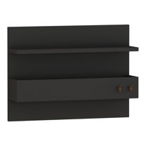 Ada Home Decor Furniture Hazel Anthracite Wall Coat Rack with Shelf