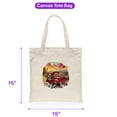 thumbnail image 5 of Be My Valentine's Basset Hound Truck Full of Love Flower Balloon Canvas Tote Bag Bassets Dog Breed Lovers Gifts Idea Reusable Shopping Grocery Bag - 02029, 5 of 5