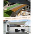 thumbnail image 4 of Sun Shade Sail 14x18Ft Colorful Stripe Wood Grain Uv Block Sunshade Canopy Outdoor Shade Cover Rectangle Shade Cloth For Patio Garden Yard Deck Pergola, 4 of 6