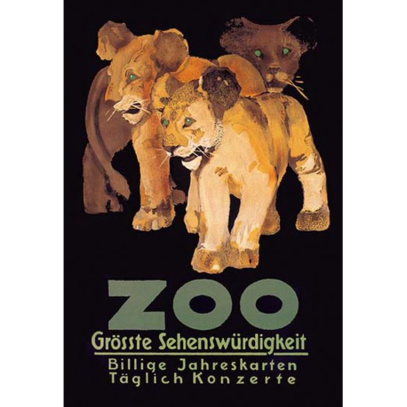 Zoo Grosste Sehenswurdigkeit Museum quality giclee print canvas wrap(20" x 30")