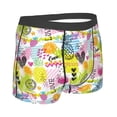 thumbnail image 4 of Haiem Tropical Pineapples Men's Boxer Briefs, Every Day Comfort Stretch Cotton Moisture-Wicking Underwear-X-Large, 4 of 8