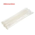 thumbnail image 5 of Uxcell Cable Ties Cable Zip Ties Adjustable Cable Tie Wraps Self-Locking Nylon 17.72" x 0.19" White 40pcs, 5 of 5