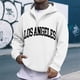 thumbnail image 1 of MHFRRA Sudadera con Capucha y Cremallera de Un Cuarto con Estampado de Letras, Suave y Cómoda, para Uso Informal, Sudadera Deportiva Ligera Blanco, 1 of 3