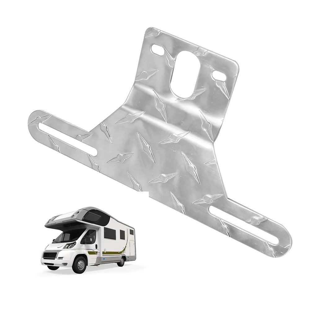 Trailer License Plate Light Bracket Aluminum Fit for Mount Camper Car RV Truck