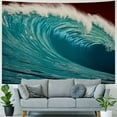 thumbnail image 4 of Shiartex  Ocean Wave Tapestry, Surfing Barrel Wave Breaking Wall Hanging Large Tapestry Psychedelic Tapestry Decorations Bedroom Living Room Dorm 40x60inch, 4 of 6