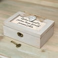 thumbnail image 2 of Cottage Garden Granddaughter Natural Taupe Wood Locket Petite Music Box Plays You are My Sunshine, 2 of 2