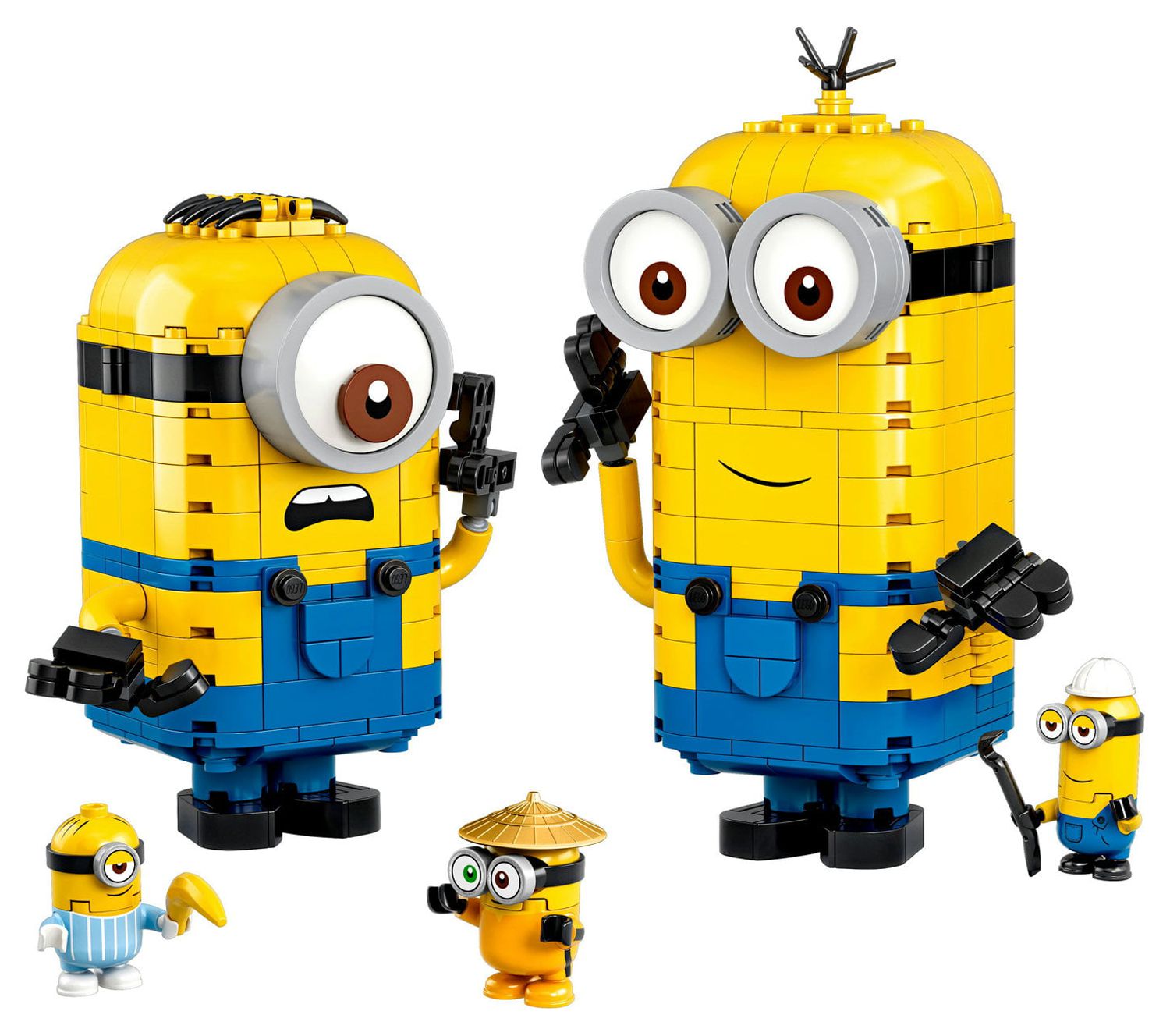 LEGO Minions: Brick-Built Minions and Their Lair (75551) Building Kit for Kids, Great Birthday Present for Kids Who Love Minion Toys and Kevin, Bob and Stuart Minion Characters (876 Pieces) - image 5 of 5
