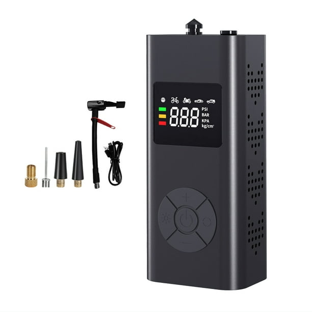 Multifunctional Cordless Car Tire Pump USB Rechargeable Digital Display Air Pump Tire Inflator Portable Air Compressor