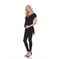 thumbnail image 2 of White Mark MTR1288-02-M Maternity Myla Embellished Tunic Dress, Black - Medium, 2 of 3