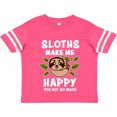 thumbnail image 3 of Inktastic Sloths Make Me Happy You Not So Much Boys or Girls Toddler T-Shirt, 3 of 5
