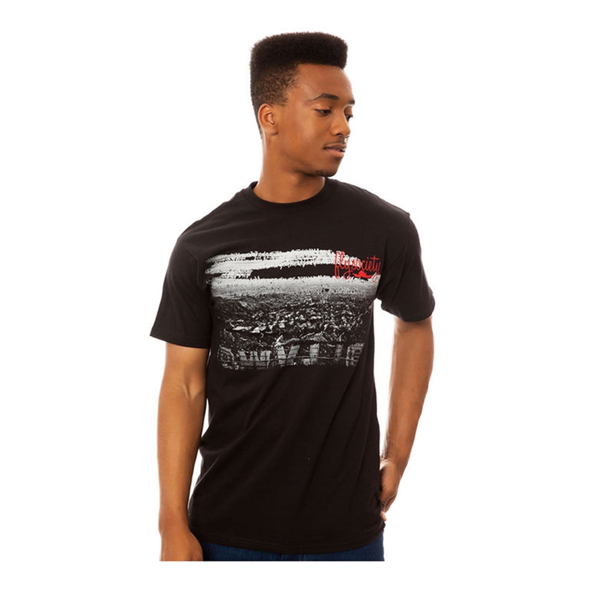 Skyline Graphic T-Shirt, Black, Medium 