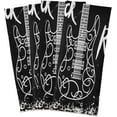 thumbnail image 2 of GZHJMY Electric Guitar Music Rock Roll Kitchen Towels Bar Tea Dish Towel Dishcloths Set of 6 Super Absorbent Soft 18 x 28 inches Washcloths Decorative Towels, 2 of 7