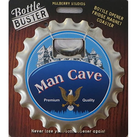Mulberry Studio Bottle Opener Fridge Magnet Coaster All in One – Man Cave