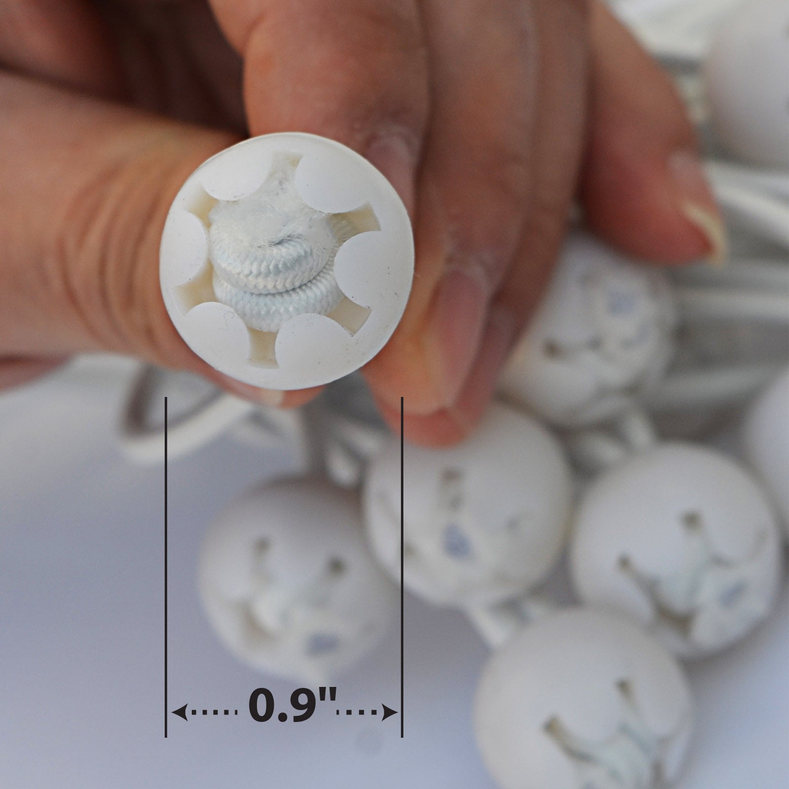 SUNNYOUTDOOR 6" Ball Bungees Cord Tarp Party Tent Tie Downs Bungee Canopy Gazebo Straps (50Pcs, White)