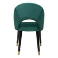 thumbnail image 5 of Zuo Modern Miami Dining Chairs, Green/Black, Set Of 2 Chairs, 5 of 8