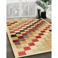 thumbnail image 3 of Ahgly Company Machine Washable Indoor Rectangle Abstract Chrome Gold Yellow Area Rugs, 4' x 6', 3 of 7