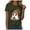 Z-Army Green, variant on zaveiop Halloween Shirts for Women 2025 Plus Size Cute Ghost Reading Book Lovers Autumn Fall Halloween Ghost Short Sleeve Tshirt (AG, XXXL)