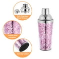 thumbnail image 4 of Coctelera de plástico Unique Bargains 16OZ(450ml) con colador acero Inoxidable para Bar fiesta Casa color Púrpura Claro, 4 of 7