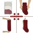 thumbnail image 3 of 3 Pack Classic Christmas Knit Stockings,christmas Stocking Decorations, 3 of 4