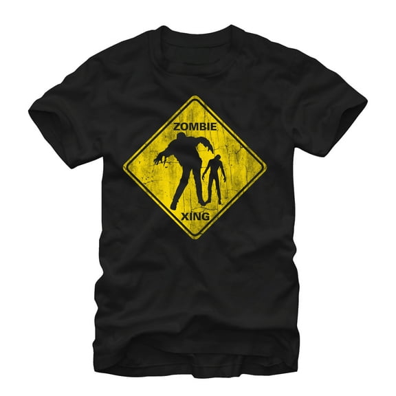 Men's Lost Gods Zombie Crossing Graphic Tee Black X Large
