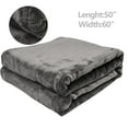 thumbnail image 4 of CozyHom Heated Electric Throw Blanket, Electric Throw 50"x 60" Double-Layer Flannel with 4 Hours Auto-Off 4 Heat Settings ETL Certified For Home & Office, Grey, 4 of 13