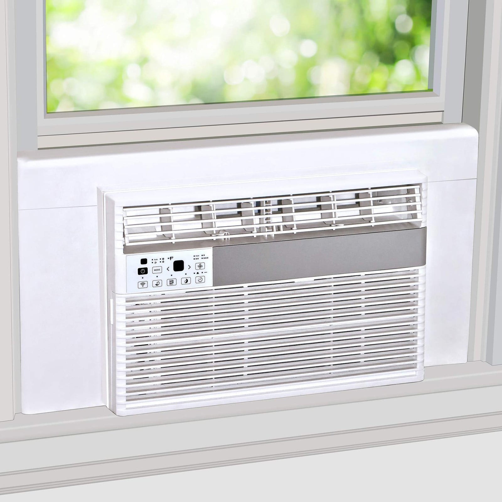 GBAYXJ Washranp 2Pcs Air Conditioner Side Panel With Frame Room Accordion Filler Kit For Window Air Conditioner Replacement Screen|Plastic