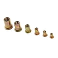thumbnail image 4 of 300pcs 6-32 8-32 10-24 10-32 1/4-20 Tuercas de acero al carbono plateadas de zinc Rivnut Cabeza plana Rosquero Rosquero Inserte Nutsert Tap Rivet Nut, 4 of 7