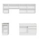 thumbnail image 2 of Cocina Integral Completa Madesa Glamy Blanco 240cm, 2 of 9
