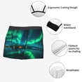 thumbnail image 3 of Balery Northern Lights Calzoncillos bóxer para hombre, ropa interior de algodón suave y transpirable con cinturilla de nailon-Large, 3 of 5
