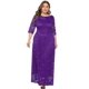 thumbnail image 1 of Women's Round Neck Lace Party Gown4XL, 1 of 5